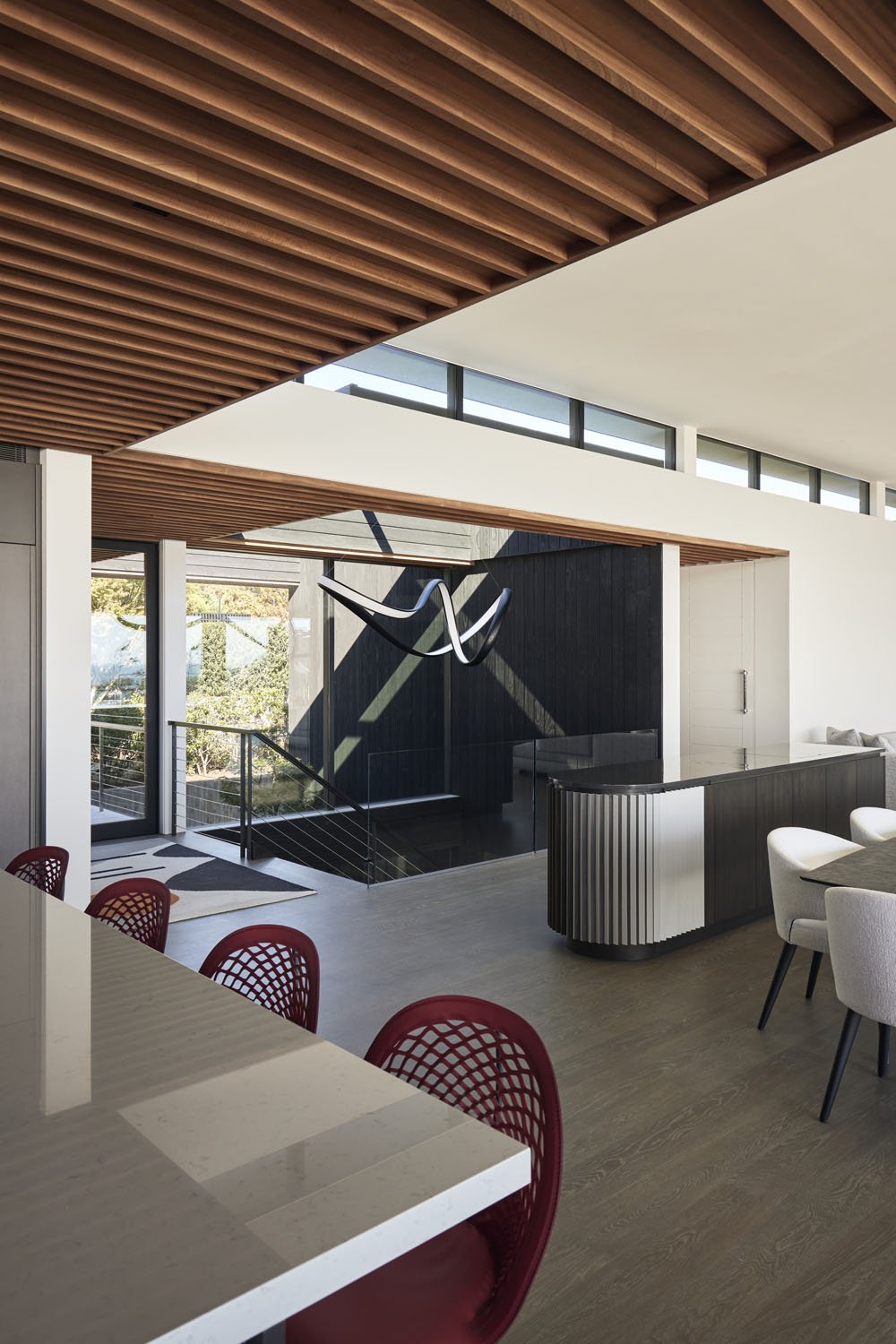 Photo of construction by Ronald Webb Builder.